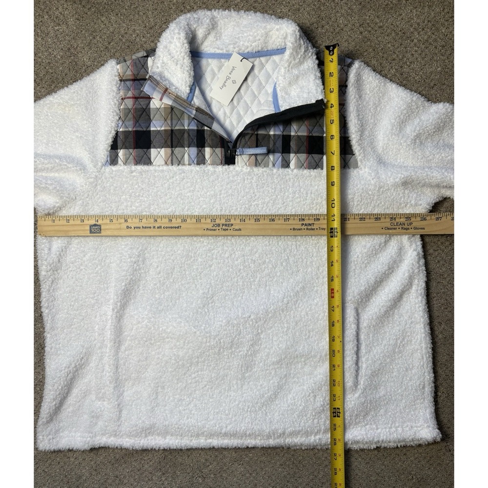 New Vera Bradley Women's 2XL Teddy Sherpa Fleece Half Zip Pullover Sweatshirt - Picture 6 of 8